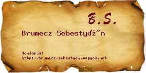 Brumecz Sebestyén névjegykártya